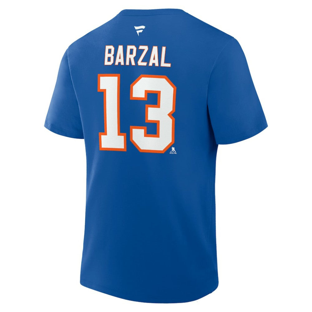 Mathew Barzal New York Islanders Fanatics Authentic Stack Name & Number T-Shirt - Royal | US 202466761