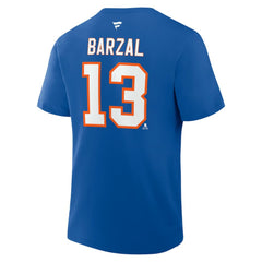Mathew Barzal New York Islanders Fanatics Authentic Stack Name & Number T-Shirt - Royal | US 202466761