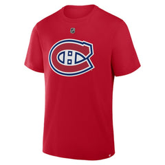 Cole Caufield Montreal Canadiens Fanatics Authentic Stack Name & Number T-Shirt - Red | US 202466772