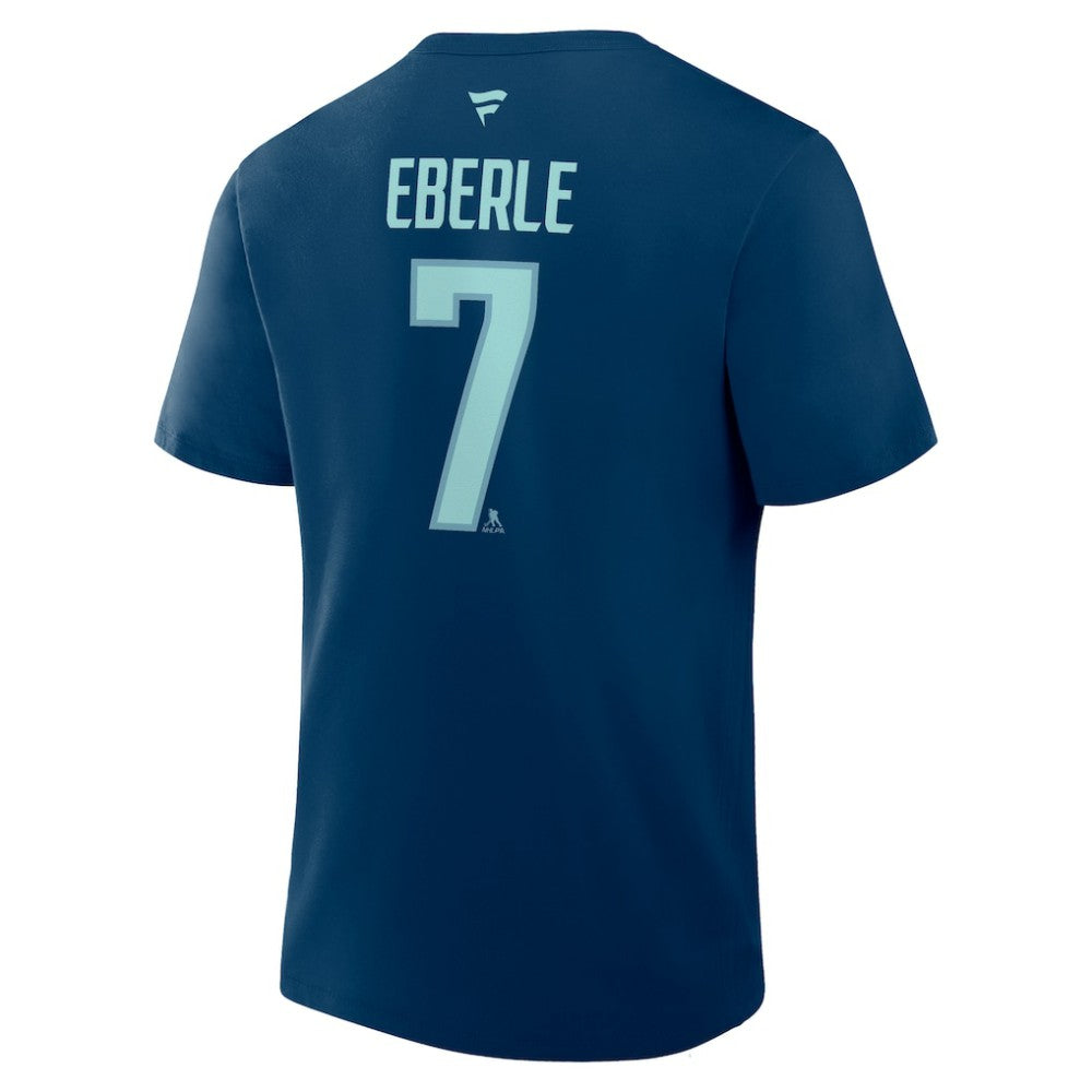 Jordan Eberle Seattle Kraken Fanatics Authentic Stack Name & Number T-Shirt - Navy | US 202466780