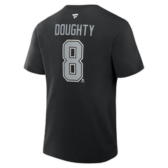 Drew Doughty Los Angeles Kings Fanatics Authentic Stack Name & Number T-Shirt - Black | US 202466805