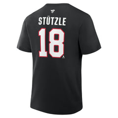 Tim Stutzle Ottawa Senators Fanatics Authentic Stack Name & Number T-Shirt - Black | US 202466811