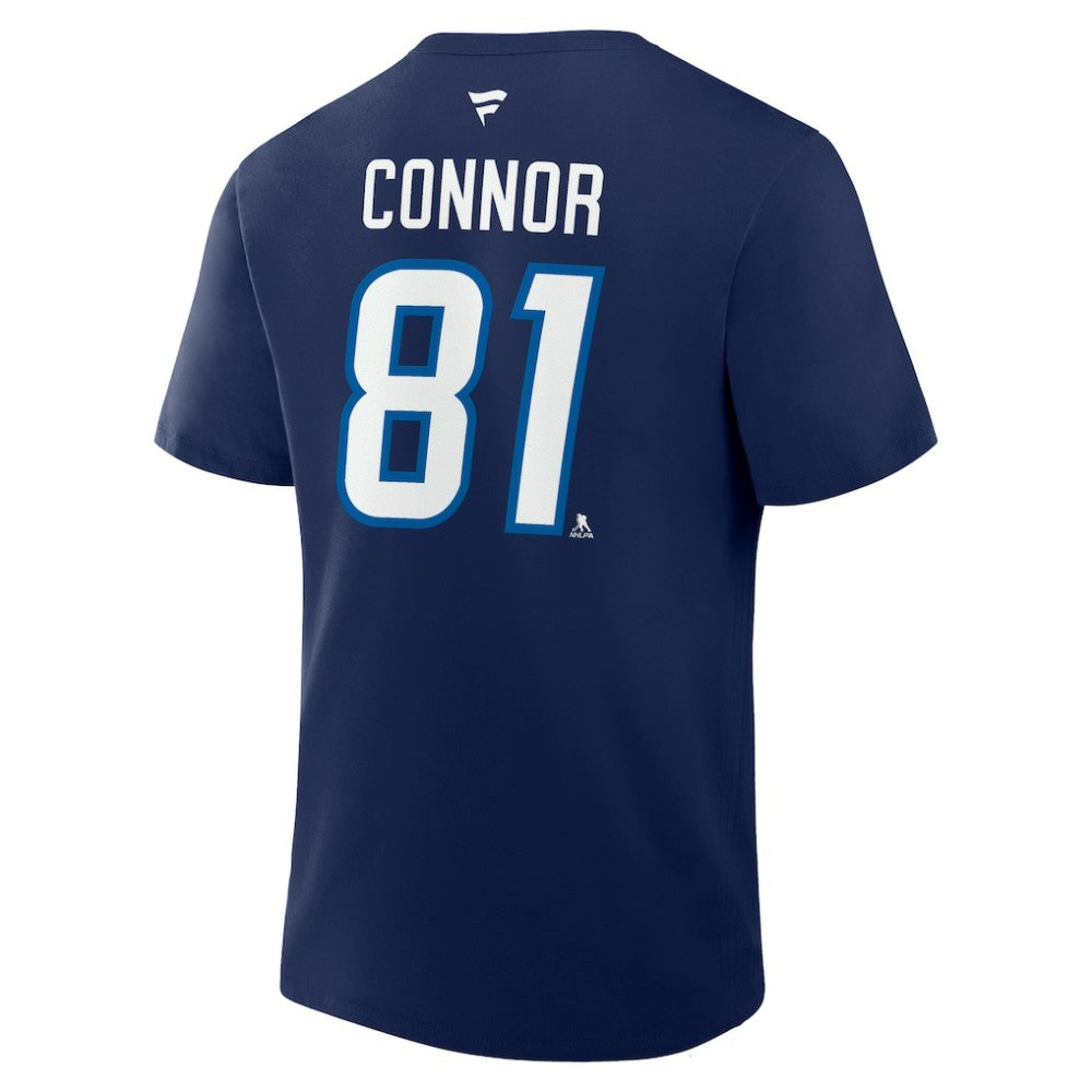 Kyle Connor Winnipeg Jets Fanatics Authentic Stack Name & Number T-Shirt - Navy | US 202466815
