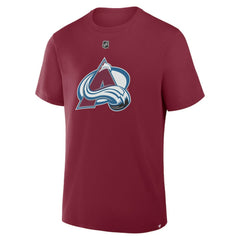 Cale Makar Colorado Avalanche Fanatics Authentic Stack Name & Number T-Shirt - Burgundy | US 202466817