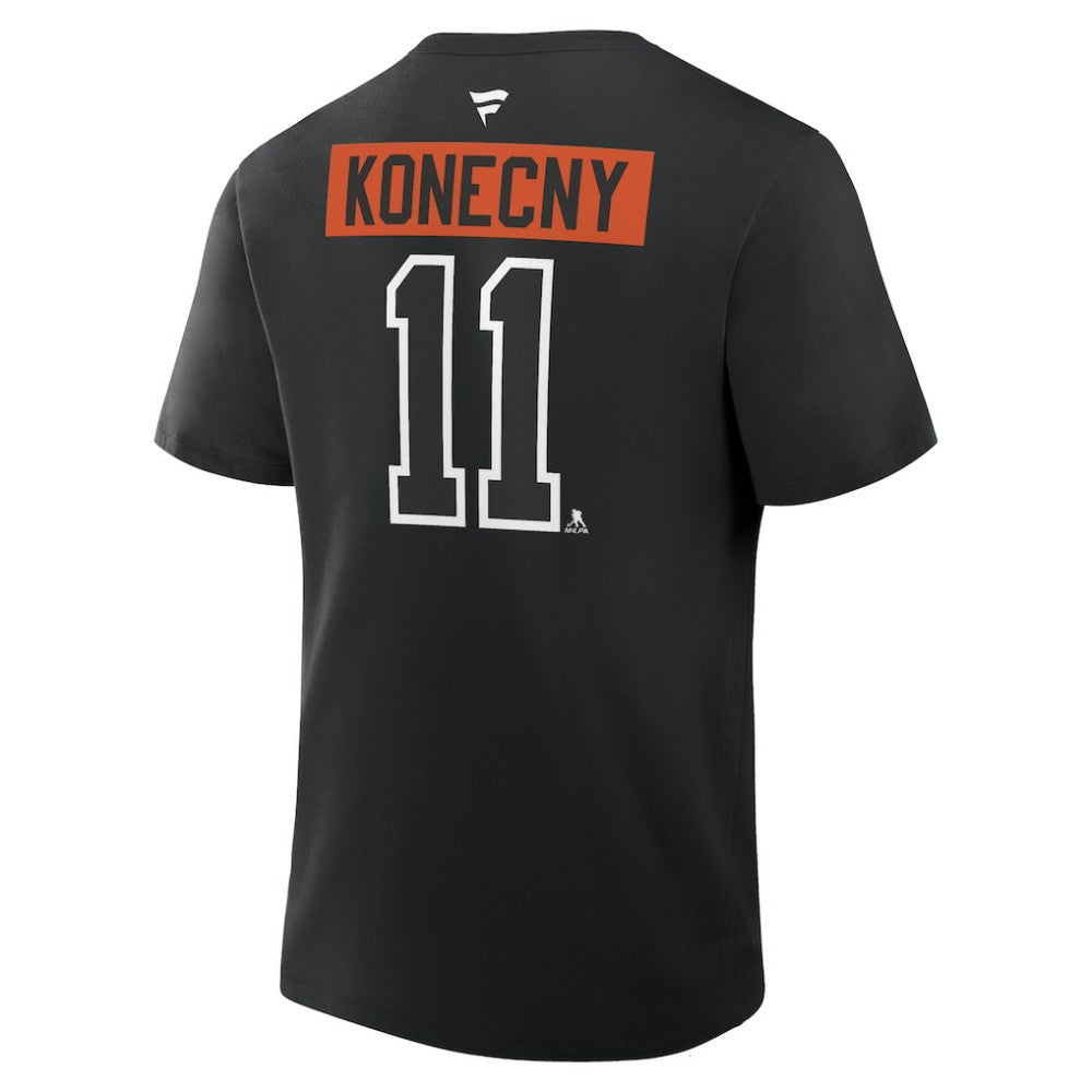 Travis Konecny Philadelphia Flyers Fanatics Authentic Stack Name & Number T-Shirt - Black | US 202466879