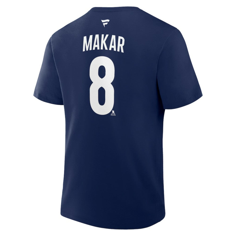 Cale Makar Colorado Avalanche Fanatics Authentic Stack Name & Number T-Shirt - Navy | US 202466891
