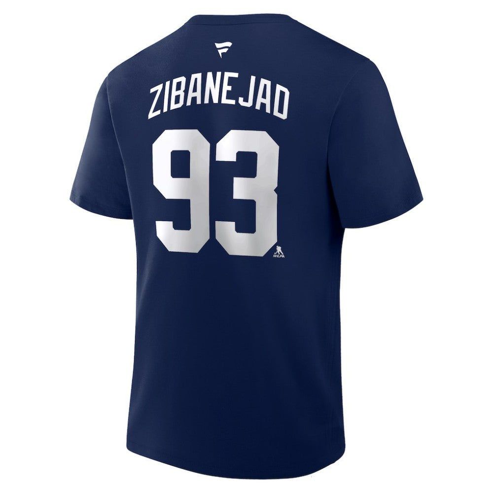 Mika Zibanejad New York Rangers Fanatics Authentic Stack Name & Number T-Shirt - Navy | US 202466915