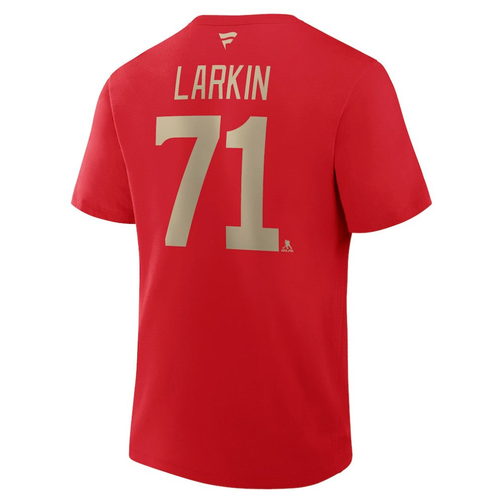 Dylan Larkin Detroit Red Wings Fanatics Authentic Stack Name & Number T-Shirt - Red | US 202466941