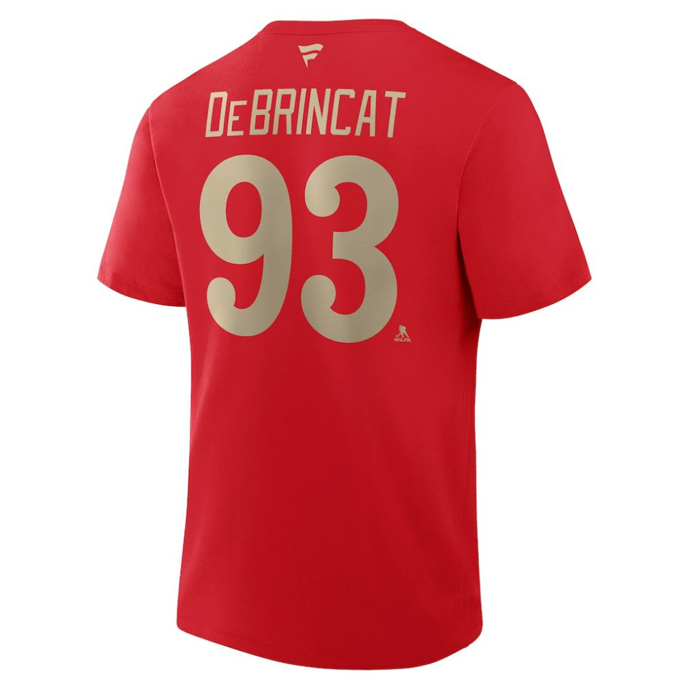 Alex DeBrincat Detroit Red Wings Fanatics Authentic Stack Name & Number T-Shirt - Red | US 202466943