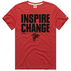 Atlanta Falcons Homage Unisex 2024 Inspire Change Tri-Blend T-Shirt - Red T-shirts