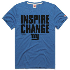 New York Giants Homage Unisex 2024 Inspire Change Tri-Blend T-Shirt - Royal T-shirts