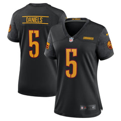 Jayden Daniels Washington Commanders Women's Alternate Game Player Jersey - Black Jerseys