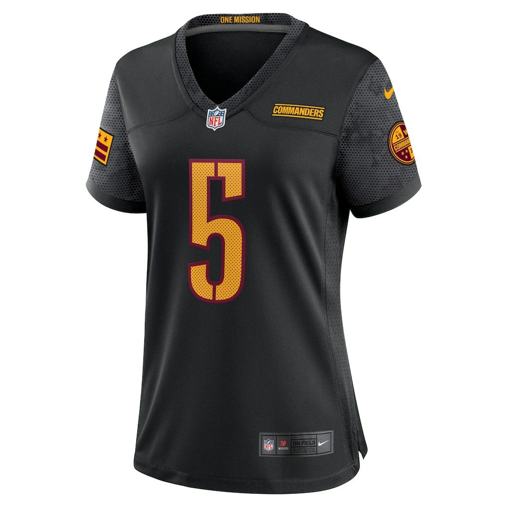Jayden Daniels Washington Commanders Women's Alternate Game Player Jersey - Black Jerseys