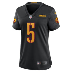 Jayden Daniels Washington Commanders Women's Alternate Game Player Jersey - Black Jerseys