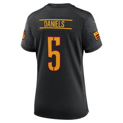 Jayden Daniels Washington Commanders Women's Alternate Game Player Jersey - Black Jerseys
