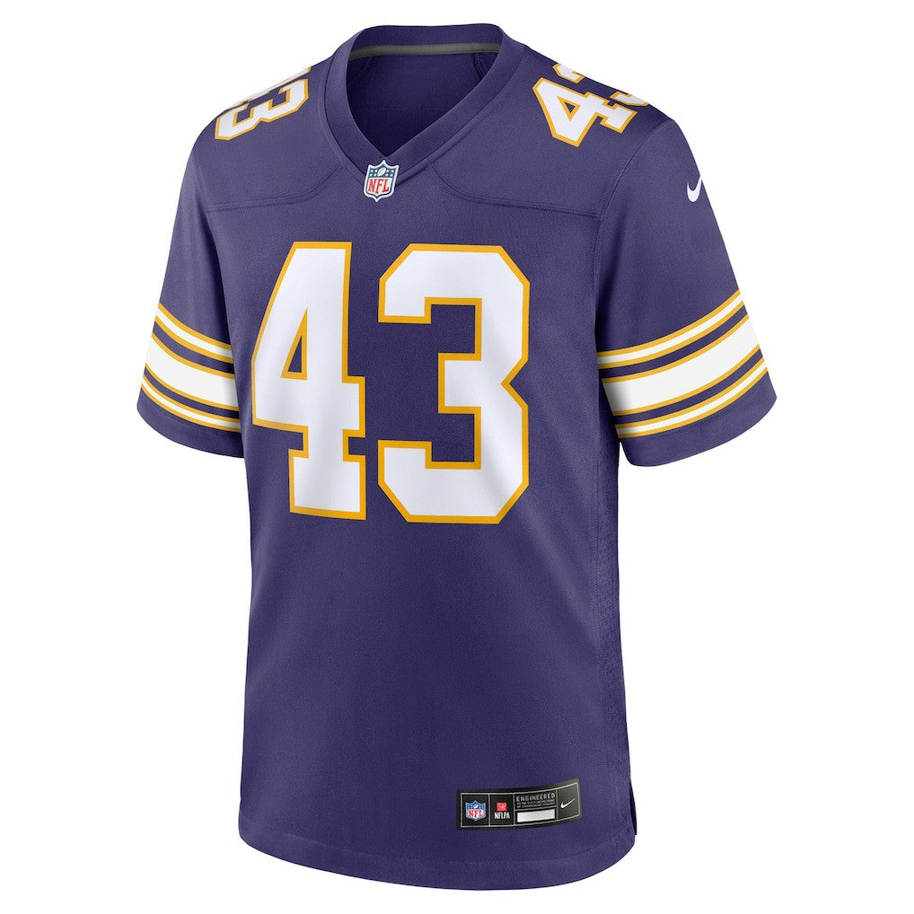 Andrew Van Ginkel Minnesota Vikings Alternate Game Jersey - Purple Jerseys
