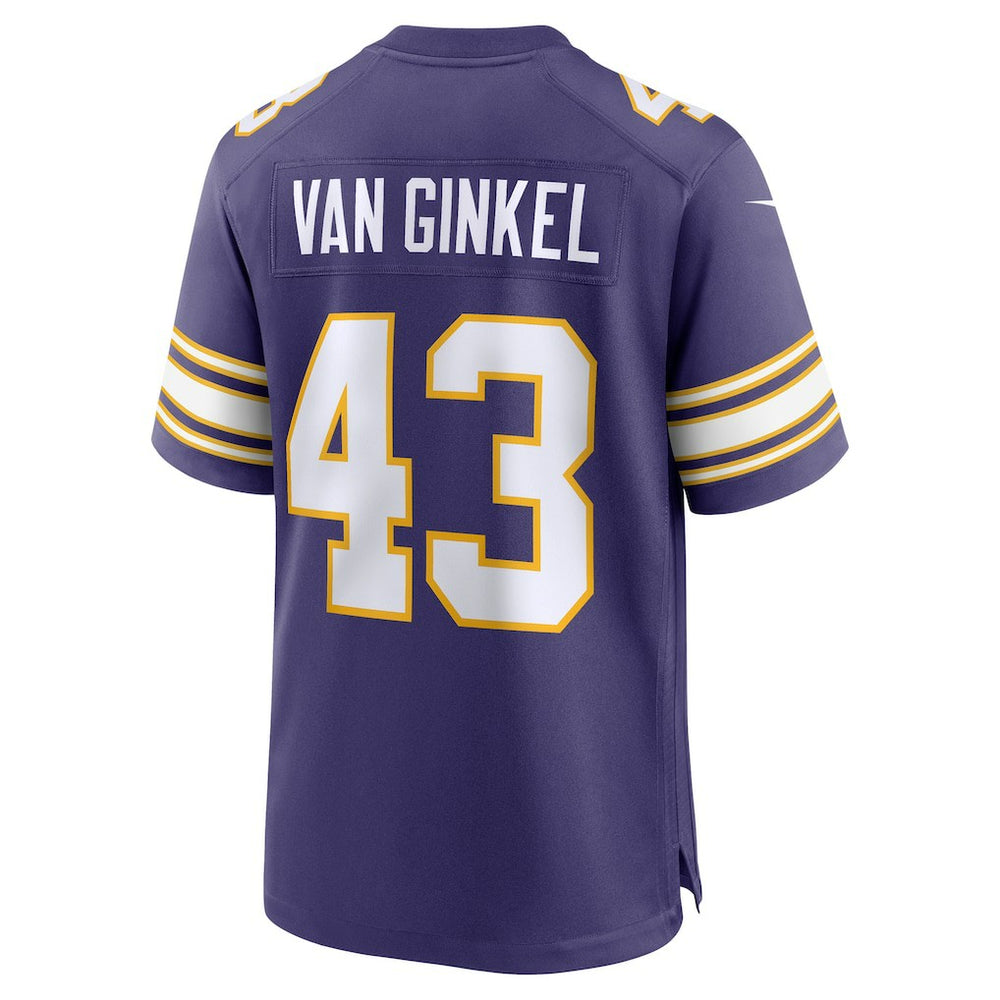 Andrew Van Ginkel Minnesota Vikings Alternate Game Jersey - Purple Jerseys