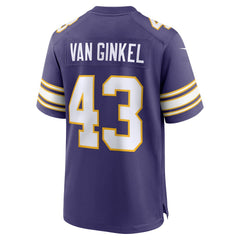 Andrew Van Ginkel Minnesota Vikings Alternate Game Jersey - Purple Jerseys