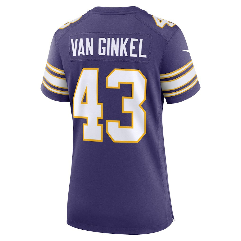 Andrew Van Ginkel Minnesota Vikings Women's Alternate Game Jersey - Purple Jerseys