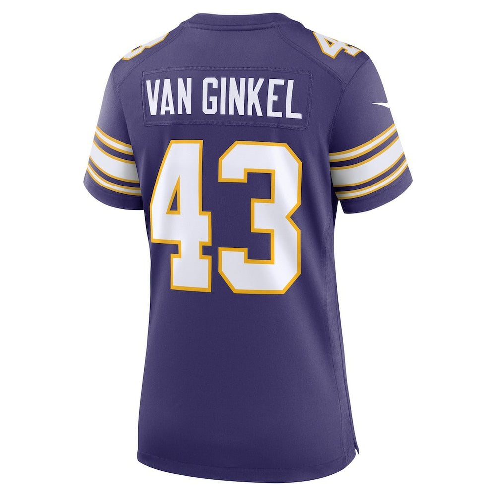 Andrew Van Ginkel Minnesota Vikings Women's Alternate Game Jersey - Purple Jerseys