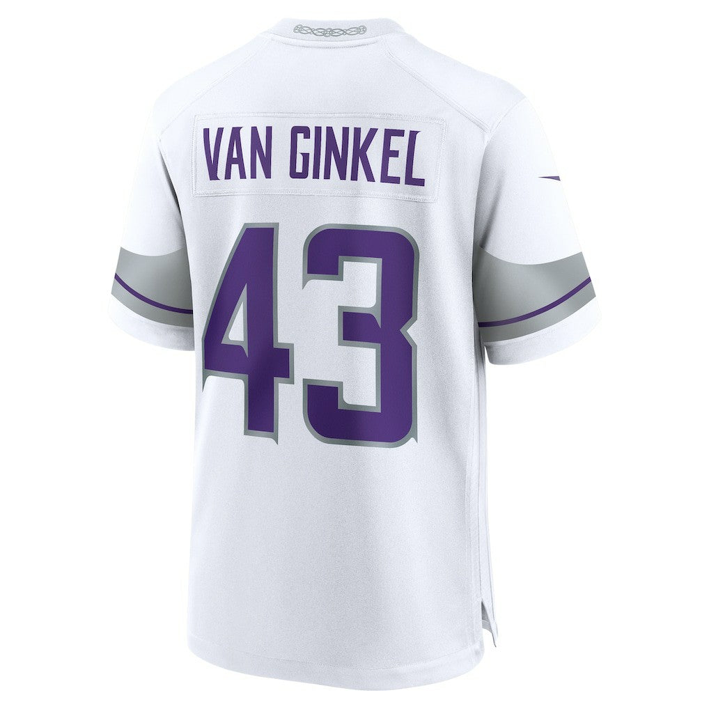 Andrew Van Ginkel Minnesota Vikings Alternate Game Jersey - White Jerseys