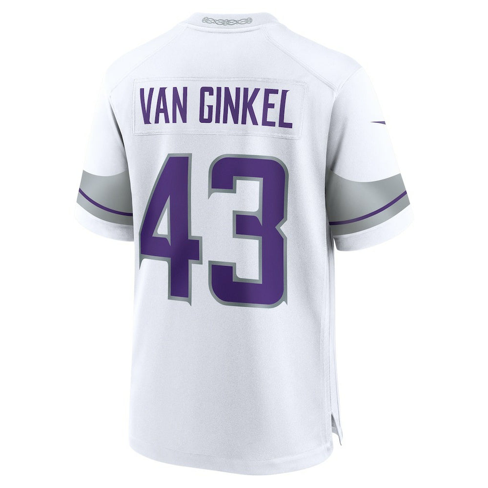 Andrew Van Ginkel Minnesota Vikings Alternate Game Jersey - White Jerseys