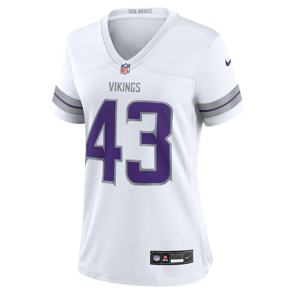 Andrew Van Ginkel Minnesota Vikings Women's Alternate Game Jersey - White Jerseys
