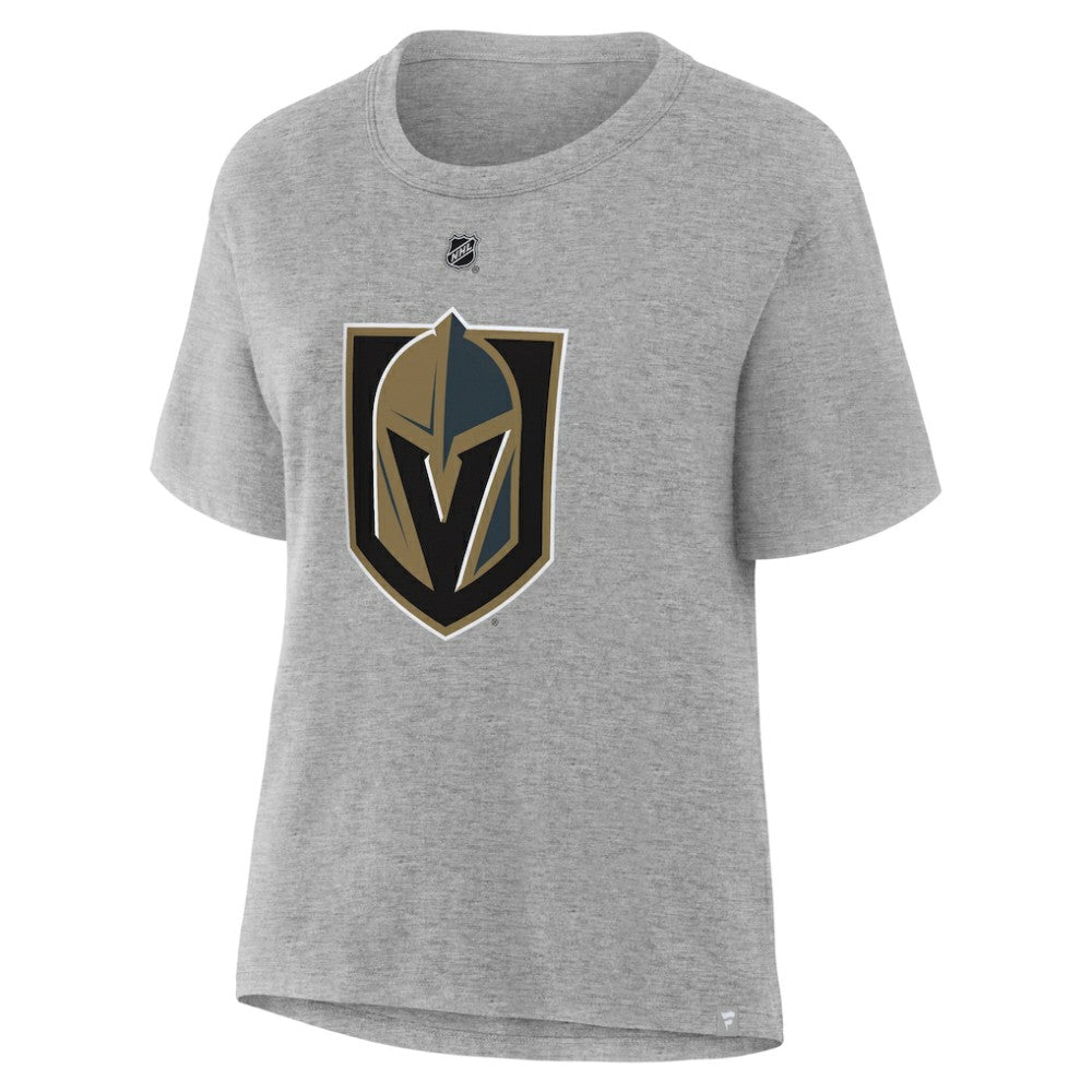 Jack Eichel Vegas Golden Knights Fanatics Women's Authentic Stack Name & Number T-Shirt - Heather Gray | US 202477483