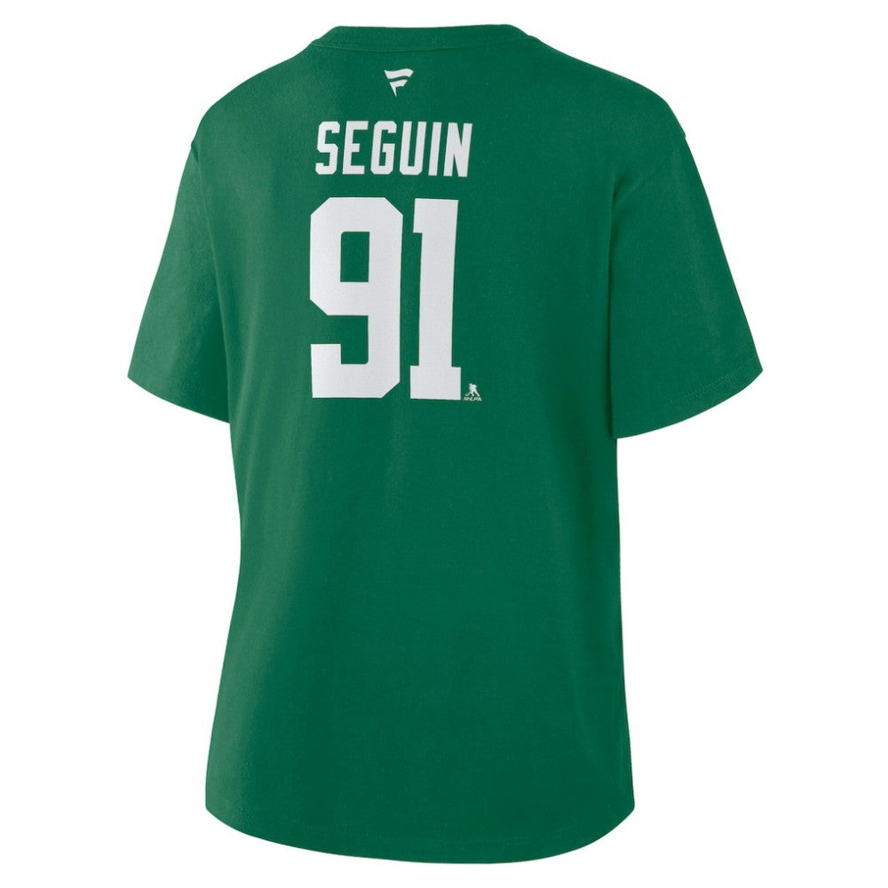 Tyler Seguin Dallas Stars Fanatics Women's Authentic Stack Name & Number T-Shirt - Kelly Green | US 202477497