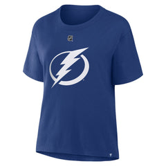 Nikita Kucherov Tampa Bay Lightning Fanatics Women's Authentic Stack Name & Number T-Shirt - Blue | US 202477500
