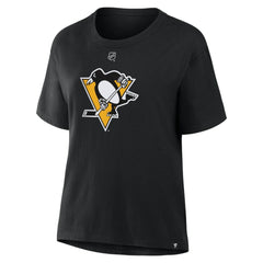 Evgeni Malkin Pittsburgh Penguins Fanatics Women's Authentic Stack Name & Number T-Shirt - Black | US 202477508