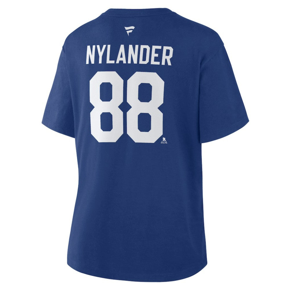 William Nylander Toronto Maple Leafs Fanatics Women's Authentic Stack Name & Number T-Shirt - Blue | US 202477544