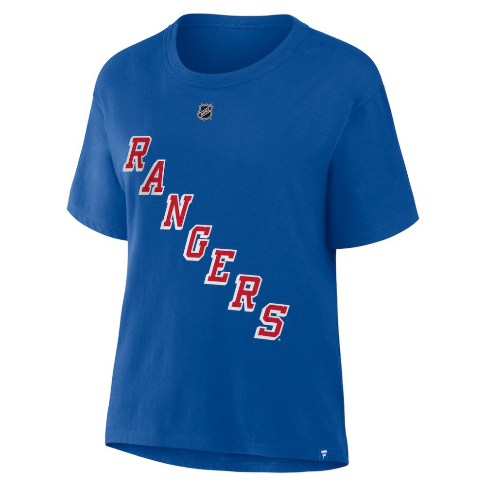 Artemi Panarin New York Rangers Fanatics Women's Authentic Stack Name & Number T-Shirt - Blue | US 202477567