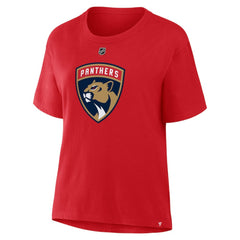 Matthew Tkachuk Florida Panthers Fanatics Women's Authentic Stack Name & Number T-Shirt - Red | US 202477606