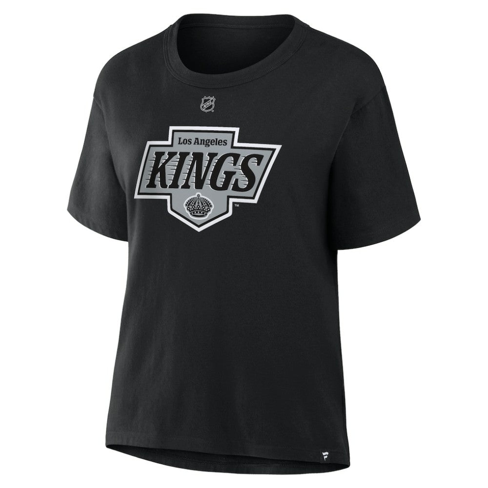Drew Doughty Los Angeles Kings Fanatics Women's Authentic Stack Name & Number T-Shirt - Black | US 202477610