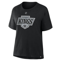 Drew Doughty Los Angeles Kings Fanatics Women's Authentic Stack Name & Number T-Shirt - Black | US 202477610