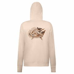 Columbus Blue Jackets Levelwear Women's Desert Camo Adorn Battalion Pullover Hoodie - Khaki | US 202478736