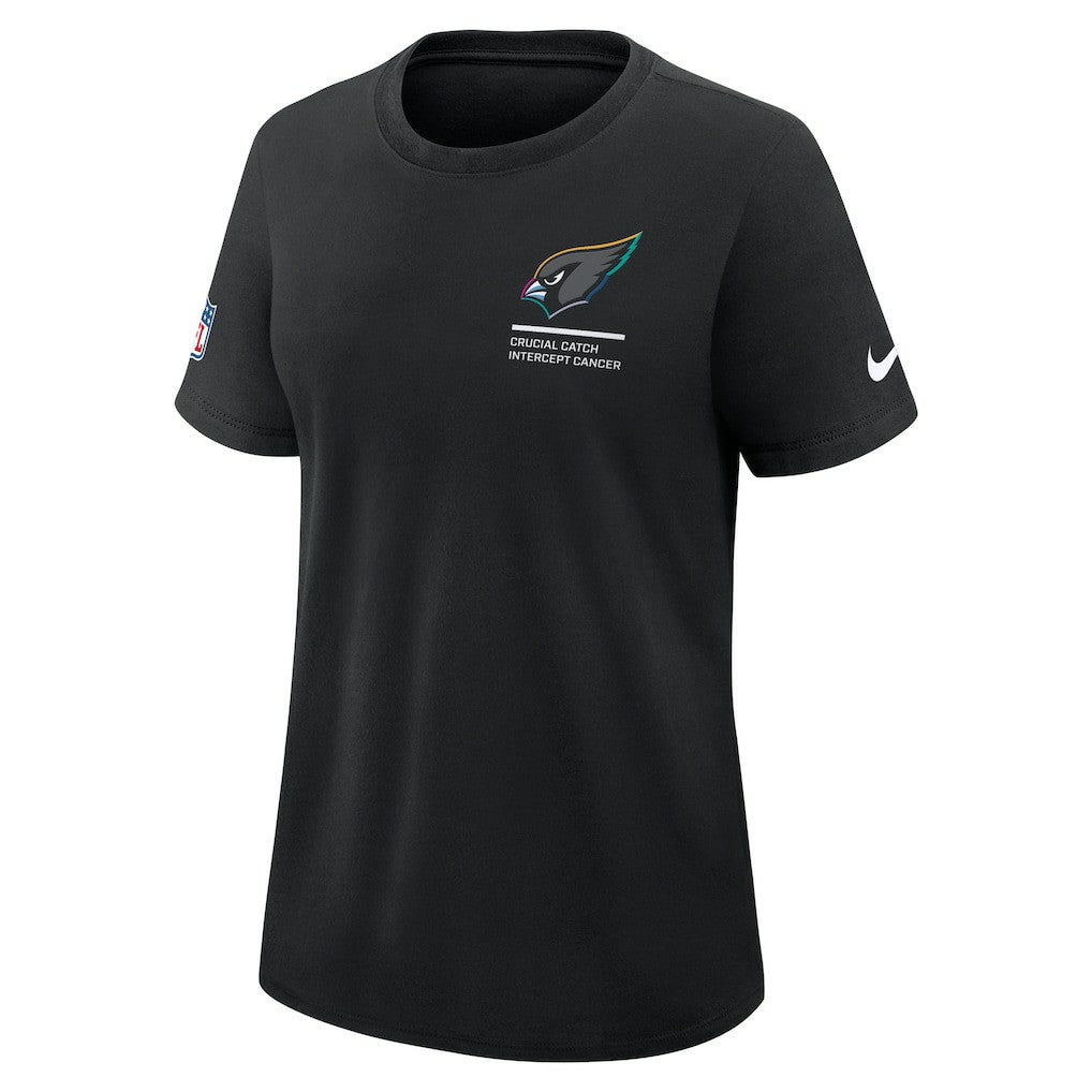 Arizona Cardinals Women's 2025 NFL Crucial Catch Tri-Blend Dri-FIT T-Shirt - Black T-shirts
