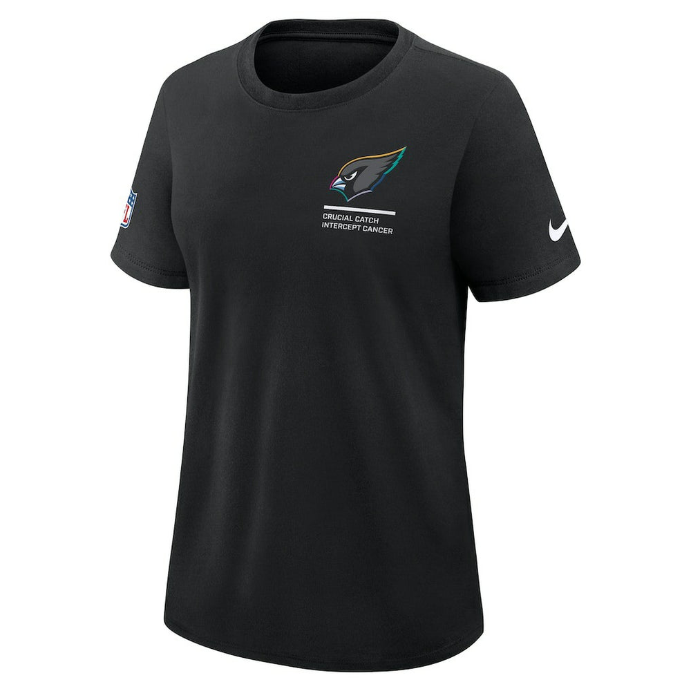 Arizona Cardinals Women's 2025 NFL Crucial Catch Tri-Blend Dri-FIT T-Shirt - Black T-shirts