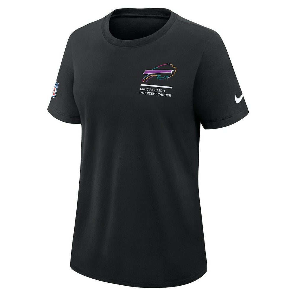 Buffalo Bills Women's 2025 NFL Crucial Catch Tri-Blend Dri-FIT T-Shirt - Black T-shirts