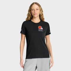 Cleveland Browns Women's 2025 NFL Crucial Catch Tri-Blend Dri-FIT T-Shirt - Black T-shirts