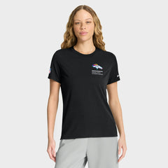 Denver Broncos Women's 2025 NFL Crucial Catch Tri-Blend Dri-FIT T-Shirt - Black T-shirts