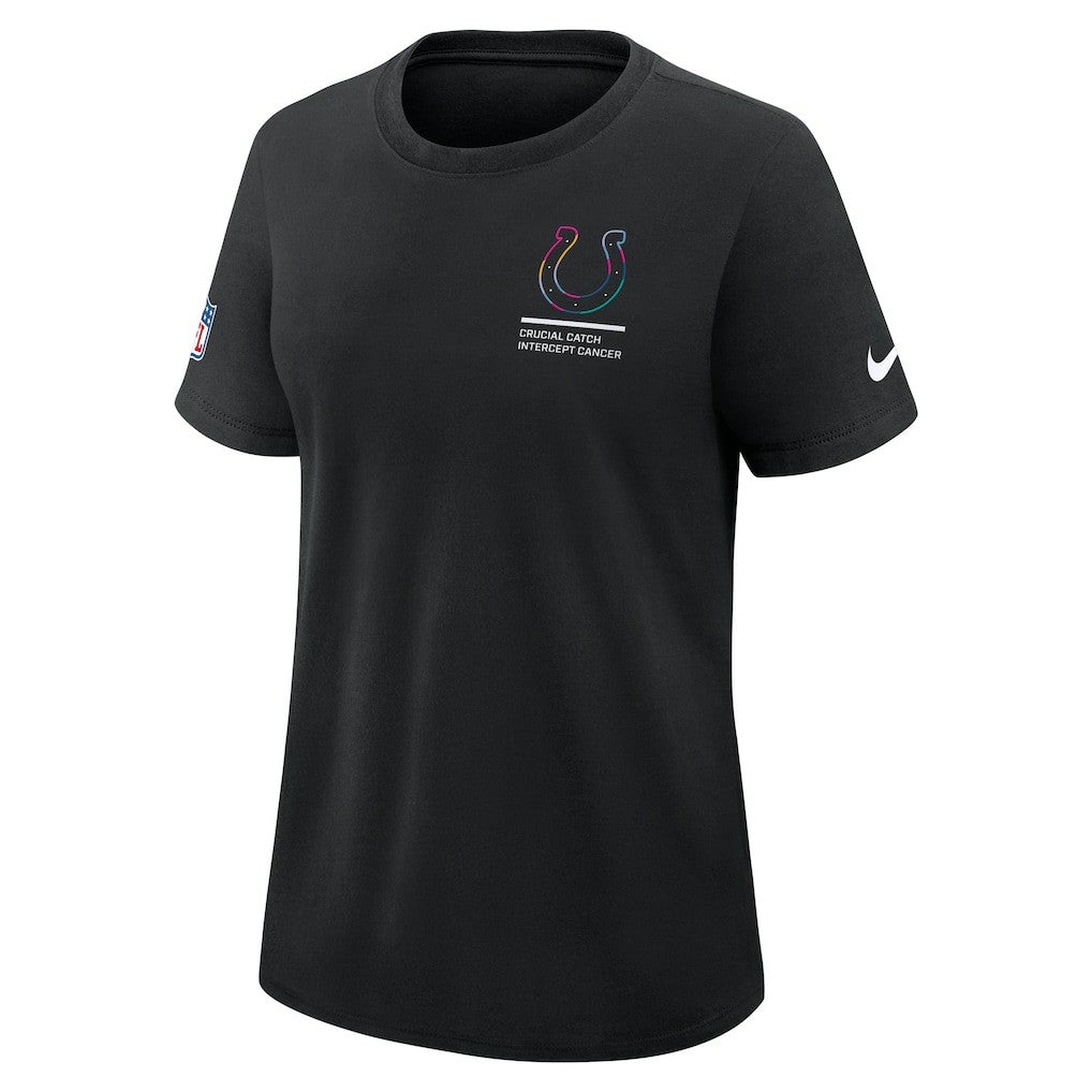 Indianapolis Colts Women's 2025 NFL Crucial Catch Tri-Blend Dri-FIT T-Shirt - Black T-shirts