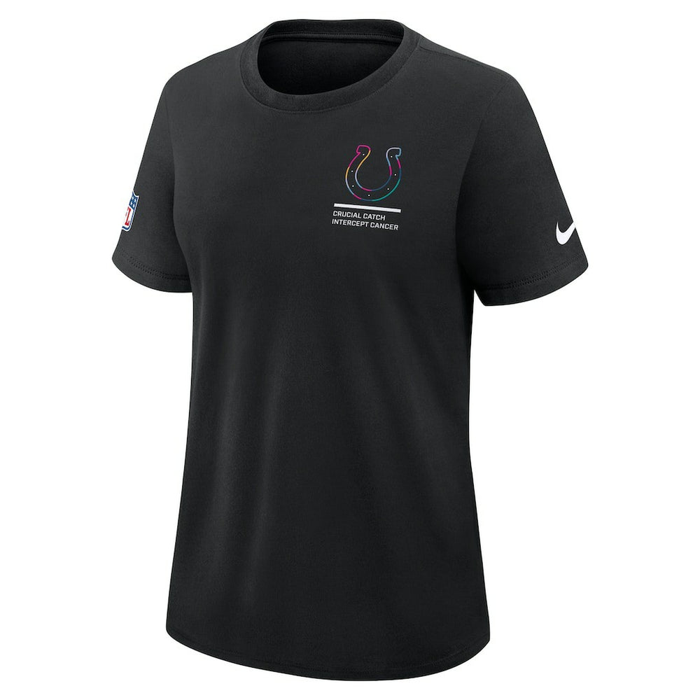 Indianapolis Colts Women's 2025 NFL Crucial Catch Tri-Blend Dri-FIT T-Shirt - Black T-shirts