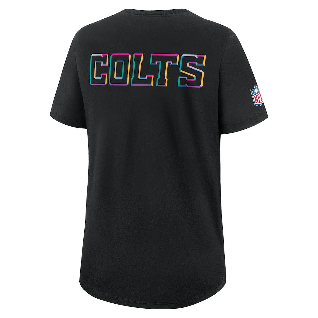 Indianapolis Colts Women's 2025 NFL Crucial Catch Tri-Blend Dri-FIT T-Shirt - Black T-shirts