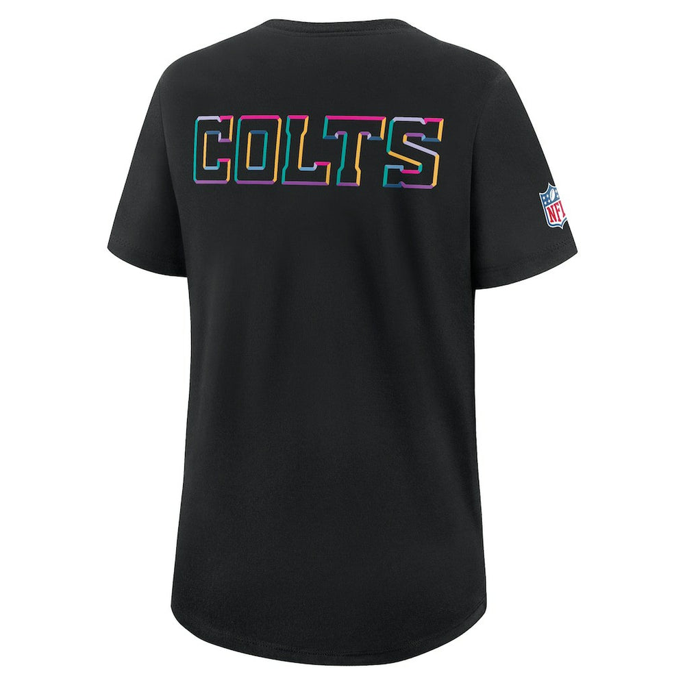 Indianapolis Colts Women's 2025 NFL Crucial Catch Tri-Blend Dri-FIT T-Shirt - Black T-shirts