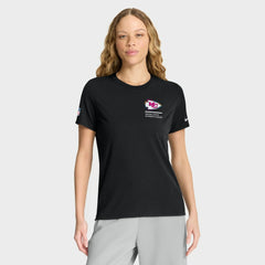 Kansas City Chiefs Women's 2025 NFL Crucial Catch Tri-Blend Dri-FIT T-Shirt - Black T-shirts