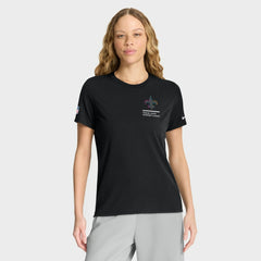 New Orleans Saints Women's 2025 NFL Crucial Catch Tri-Blend Dri-FIT T-Shirt - Black T-shirts