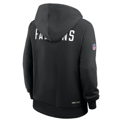 Atlanta Falcons Women's Throwback Sideline Standard Issue Dri-FIT Hoodie - Black Hoodies