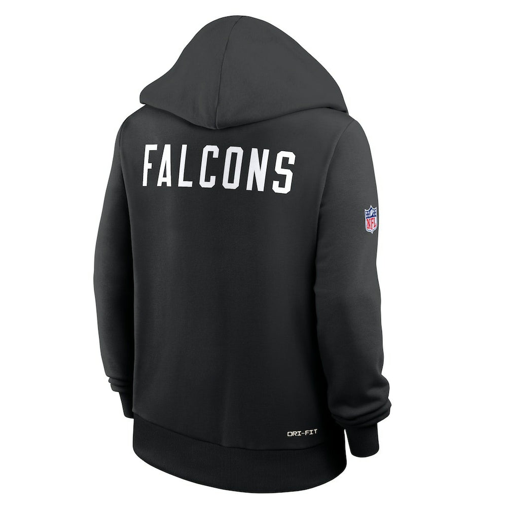 Atlanta Falcons Women's Throwback Sideline Standard Issue Dri-FIT Hoodie - Black Hoodies